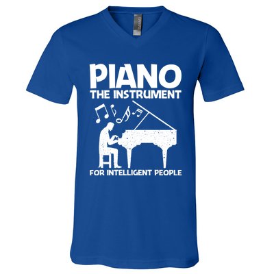 Best Piano Art Keyboard Piano Player Pianist Gift V-Neck T-Shirt