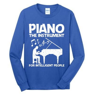 Best Piano Art Keyboard Piano Player Pianist Gift Tall Long Sleeve T-Shirt