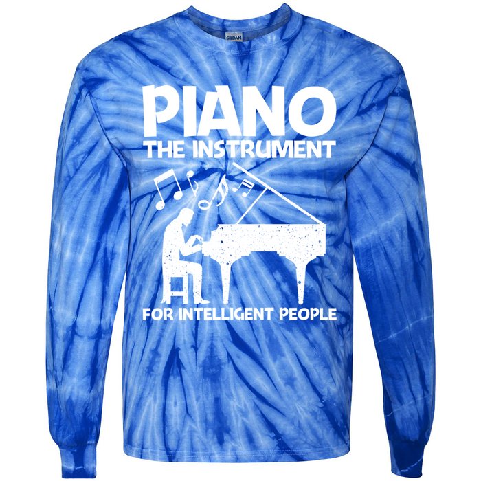 Best Piano Art Keyboard Piano Player Pianist Gift Tie-Dye Long Sleeve Shirt