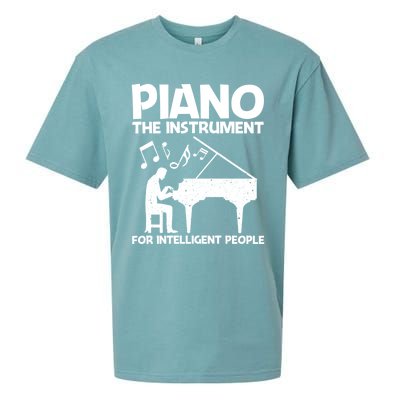 Best Piano Art Keyboard Piano Player Pianist Gift Sueded Cloud Jersey T-Shirt