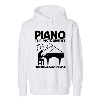 Best Piano Art Keyboard Piano Player Pianist Gift Garment-Dyed Fleece Hoodie