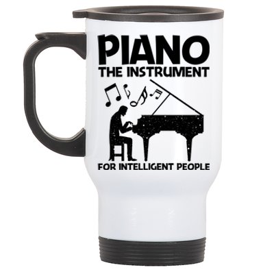 Best Piano Art Keyboard Piano Player Pianist Gift Stainless Steel Travel Mug