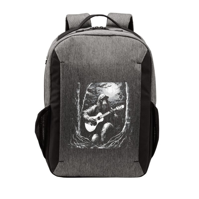 Bigfoot Playing Acoustic Guitar Vector Backpack