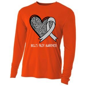 Bell’s Palsy Awareness Silver Ribbon Gift Cooling Performance Long Sleeve Crew