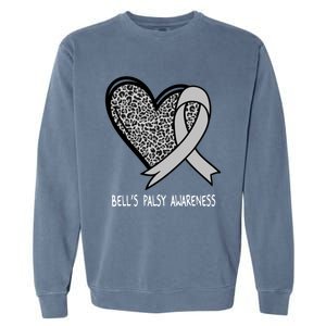 Bell’s Palsy Awareness Silver Ribbon Gift Garment-Dyed Sweatshirt