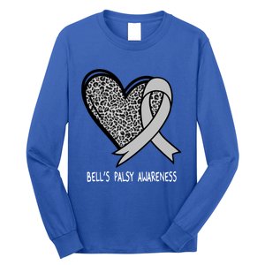 Bell’s Palsy Awareness Silver Ribbon Gift Long Sleeve Shirt