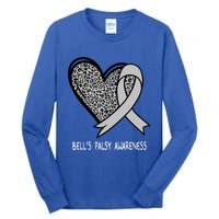 Bell’s Palsy Awareness Silver Ribbon Gift Tall Long Sleeve T-Shirt