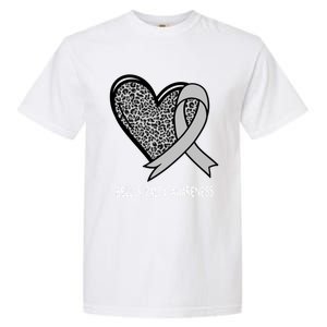 Bell’s Palsy Awareness Silver Ribbon Gift Garment-Dyed Heavyweight T-Shirt