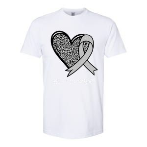 Bell’s Palsy Awareness Silver Ribbon Gift Softstyle CVC T-Shirt