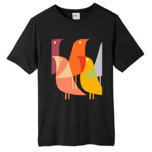 Bird Print Art Deco 60s Style Minimal Hippy Retro Cool Tall Fusion ChromaSoft Performance T-Shirt