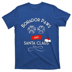 Borador Paws And Santa Claus Dog Lover Gift T-Shirt