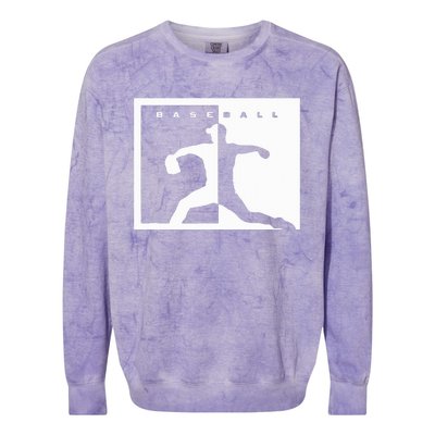 Baseball Pitcher Apparel Baseball Colorblast Crewneck Sweatshirt