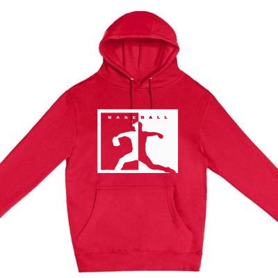 Baseball Pitcher Apparel Baseball Premium Pullover Hoodie