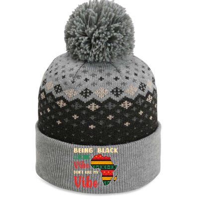 Black Pride African Culture Black History Month Vibe Gift The Baniff Cuffed Pom Beanie