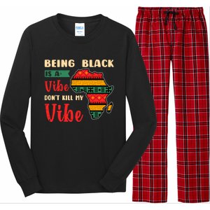 Black Pride African Culture Black History Month Vibe Gift Long Sleeve Pajama Set