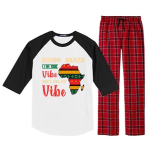 Black Pride African Culture Black History Month Vibe Gift Raglan Sleeve Pajama Set