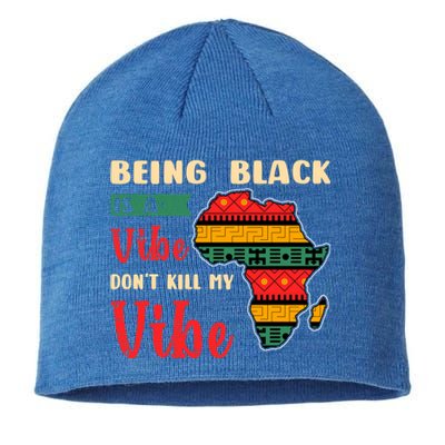 Black Pride African Culture Black History Month Vibe Gift Sustainable Beanie