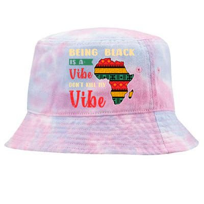 Black Pride African Culture Black History Month Vibe Gift Tie-Dyed Bucket Hat