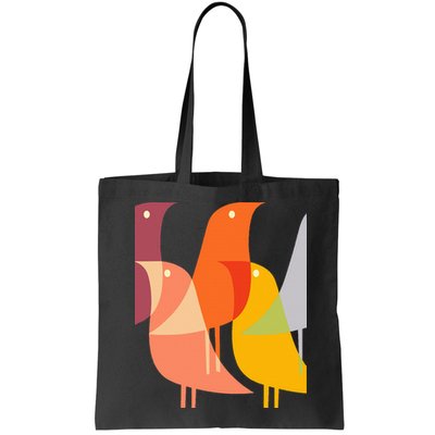 Bird Print Art Deco 60s Style Minimal Hippy Retro Cool Bag
