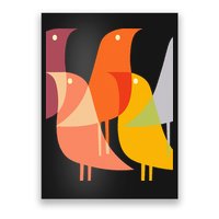 Bird Print Art Deco 60s Style Minimal Hippy Retro Cool Poster