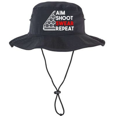 Billiard Pool Aim Shoot Swear Repeat Legacy Cool Fit Booney Bucket Hat