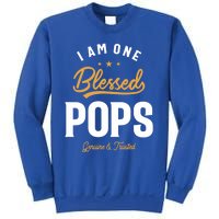 Blessed Pops A Dad Grandpas Pride Dad Grandpa Cool Gift Sweatshirt