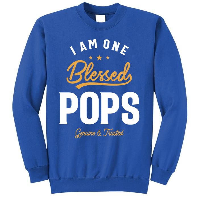 Blessed Pops A Dad Grandpas Pride Dad Grandpa Cool Gift Sweatshirt