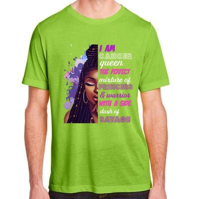 Black Princess And Warrior Cancer Girl Savage Funny Gift Adult ChromaSoft Performance T-Shirt