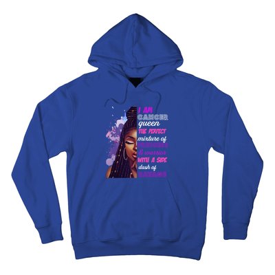 Black Princess And Warrior Cancer Girl Savage Funny Gift Hoodie