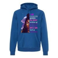 Black Princess And Warrior Cancer Girl Savage Funny Gift Premium Hoodie