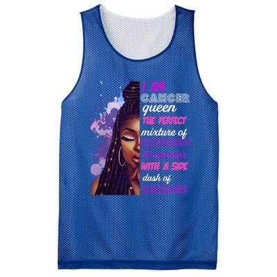 Black Princess And Warrior Cancer Girl Savage Funny Gift Mesh Reversible Basketball Jersey Tank