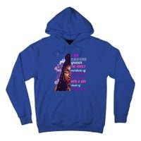 Black Princess And Warrior Cancer Girl Savage Funny Gift Tall Hoodie