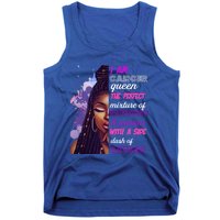 Black Princess And Warrior Cancer Girl Savage Funny Gift Tank Top