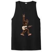 Bigfoot Playing Acoustic Guitar Rock On Sasquatch Big Foot PosiCharge Competitor Tank