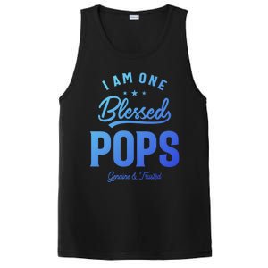 Blessed Pops A Dad Grandpas Pride Dad Grandpa Cool Gift PosiCharge Competitor Tank