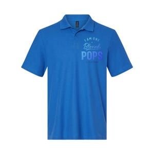 Blessed Pops A Dad Grandpas Pride Dad Grandpa Cool Gift Softstyle Adult Sport Polo