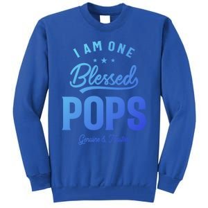 Blessed Pops A Dad Grandpas Pride Dad Grandpa Cool Gift Tall Sweatshirt