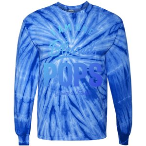 Blessed Pops A Dad Grandpas Pride Dad Grandpa Cool Gift Tie-Dye Long Sleeve Shirt