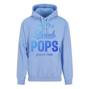 Blessed Pops A Dad Grandpas Pride Dad Grandpa Cool Gift Unisex Surf Hoodie