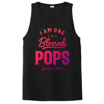 Blessed Pops A Dad Grandpas Pride Dad Grandpa Cool Gift PosiCharge Competitor Tank