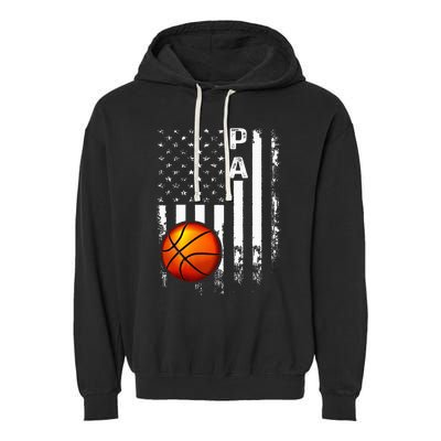 Basketball Pa American Flag Vintage Christmas Xmas Garment-Dyed Fleece Hoodie