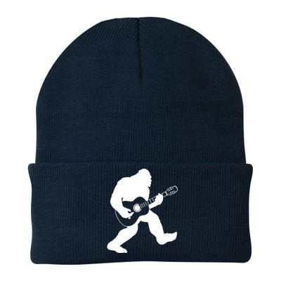 Bigfoot Playing Acoustic Guitar Knit Cap Winter Beanie