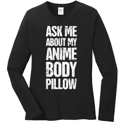 Body Pillow Anime Weeaboo Waifu Ladies Long Sleeve Shirt