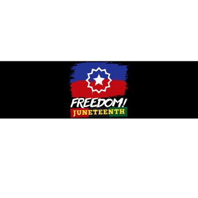 Black Proud African American For Juneteenth Flag Bumper Sticker