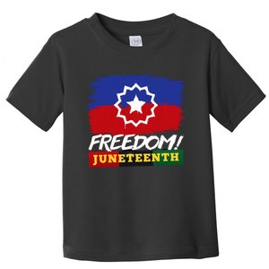 Black Proud African American For Juneteenth Flag Toddler T-Shirt