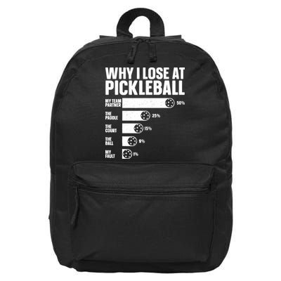 Best Pickleball Art For Sport Pickleball Player 16 in Basic Backpack