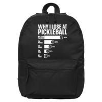 Best Pickleball Art For Sport Pickleball Player 16 in Basic Backpack