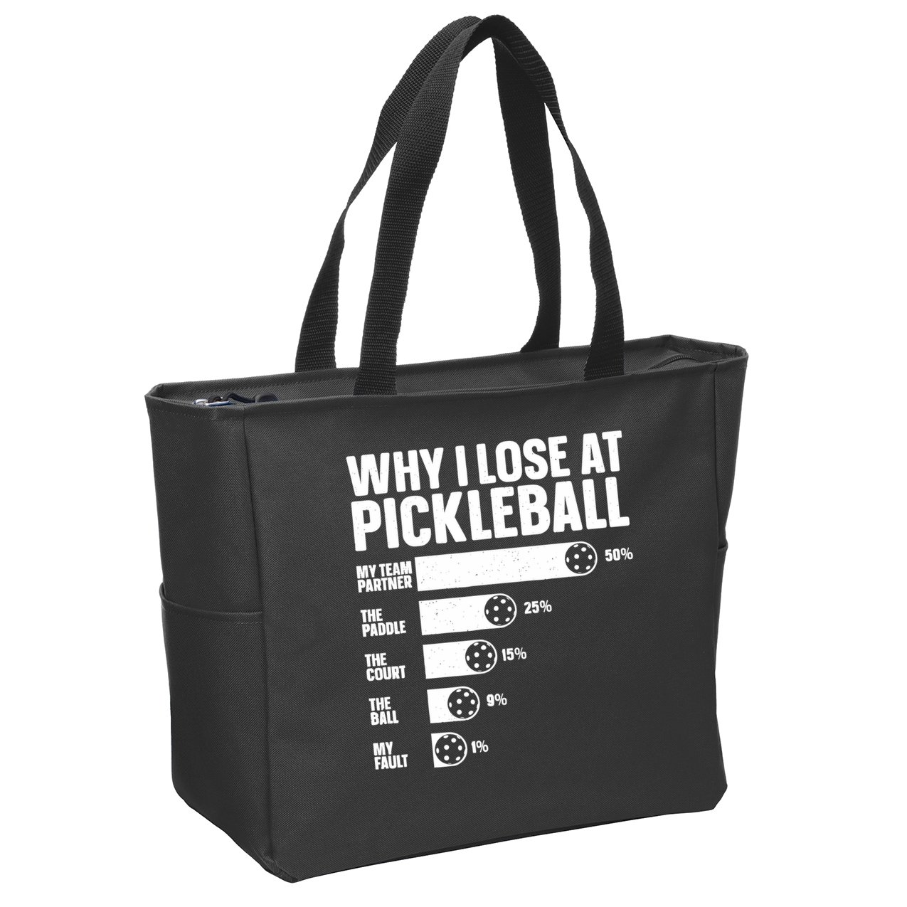 Best Pickleball Art For Sport Pickleball Player Zip Tote Bag