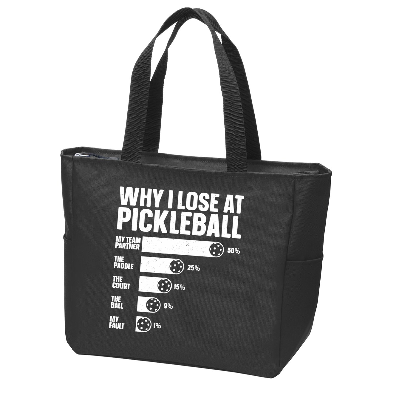 Best Pickleball Art For Sport Pickleball Player Zip Tote Bag