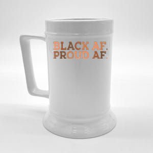 Black Proud AF African History Month BHM Melanin Beer Stein